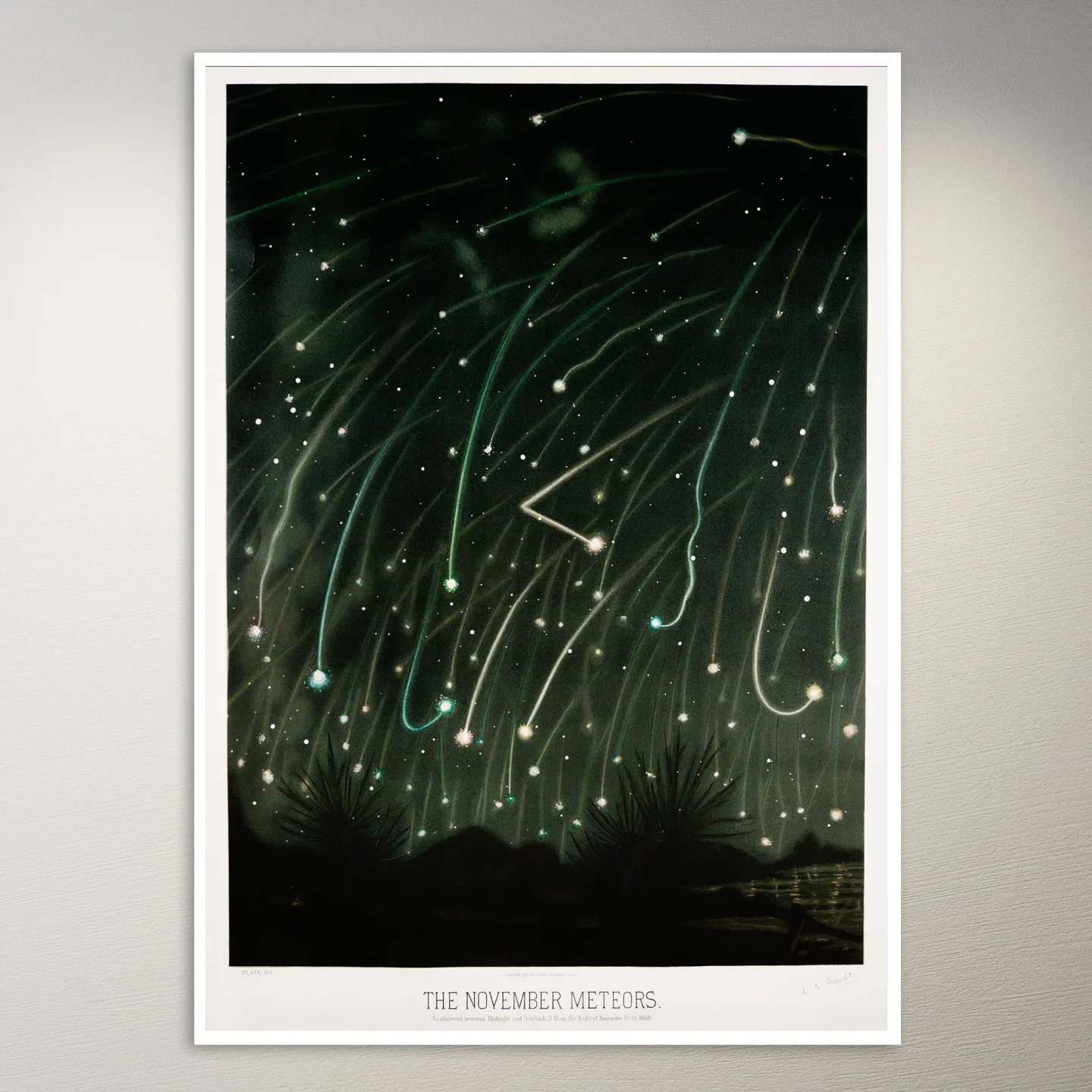 The November Meteors of 1868 Poster