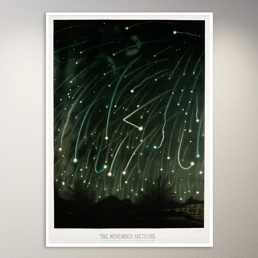The November Meteors of 1868 Poster