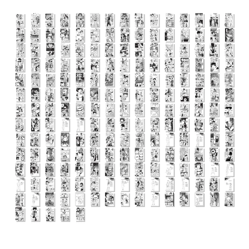 Manga Set of 200 Collage Kit