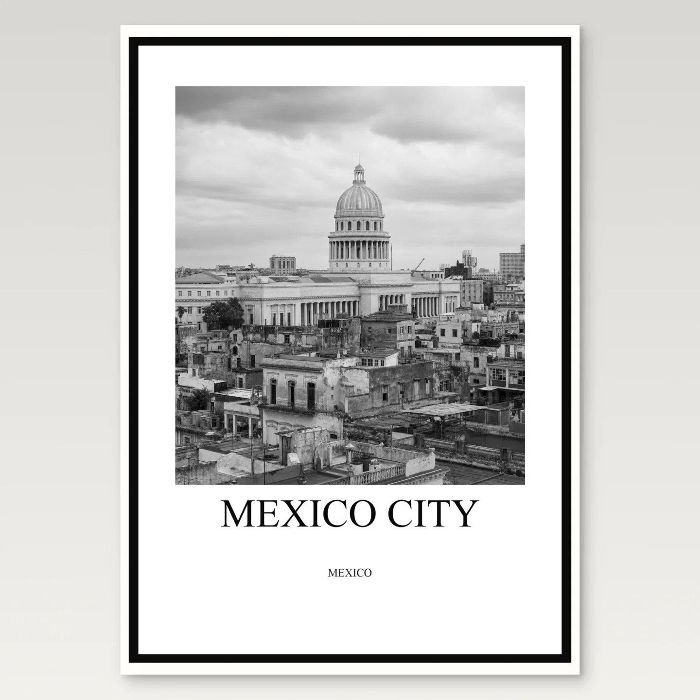 Mexico City Poster mockup