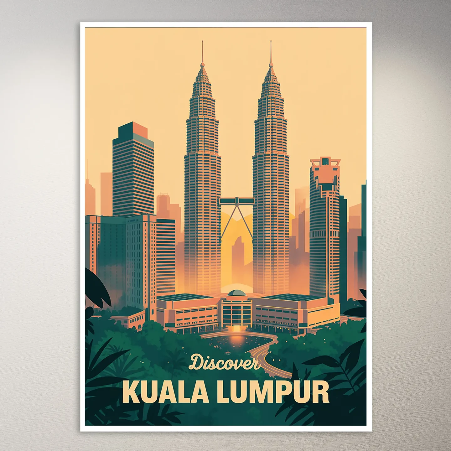 Kuala Lumpur Travel Poster