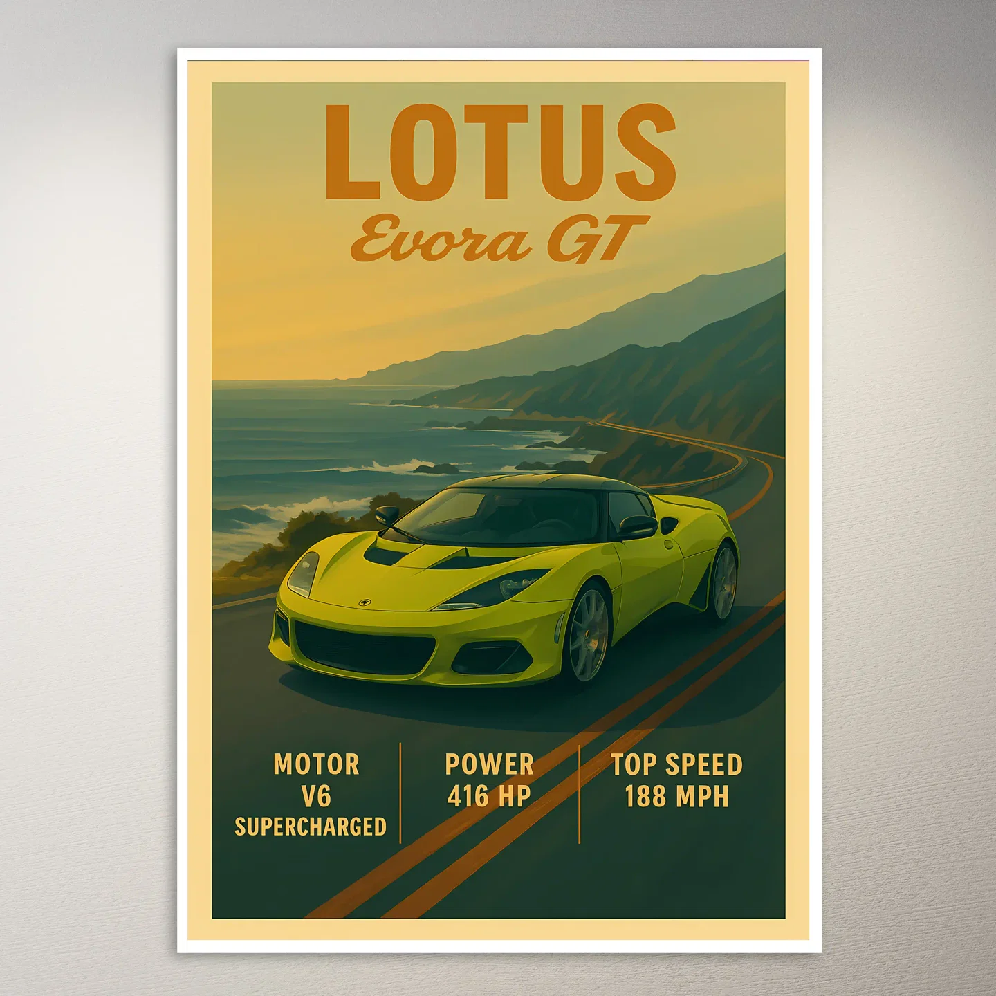 Lotus Evora GT Poster