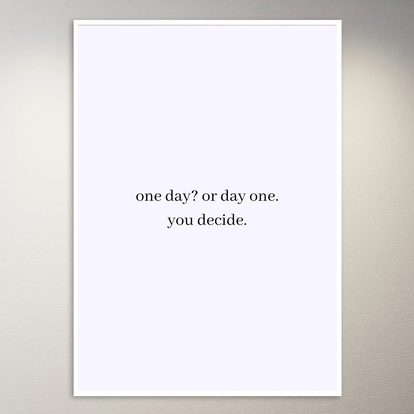 Motivational Quote Wall Poster