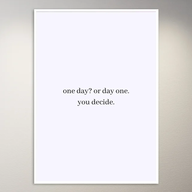 Motivational Quote Wall Poster