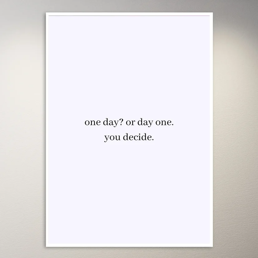 Motivational Quote Wall Poster