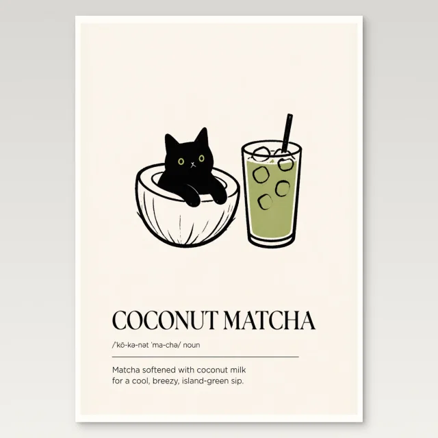 Coconut Matcha Poster