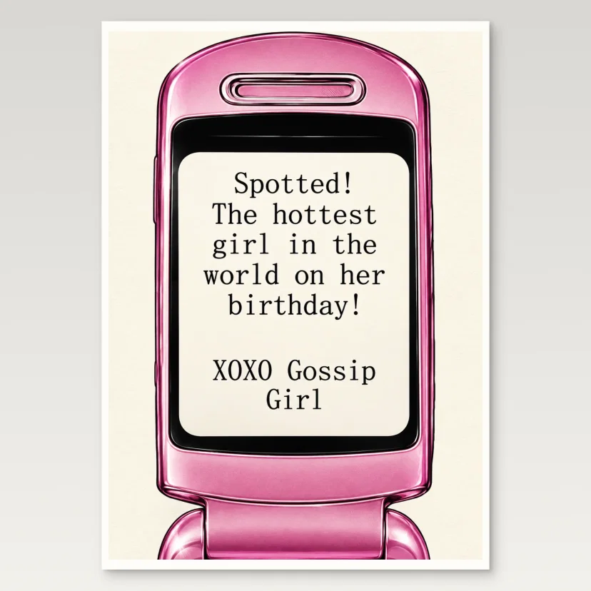 Birthday Gossip Girl Poster
