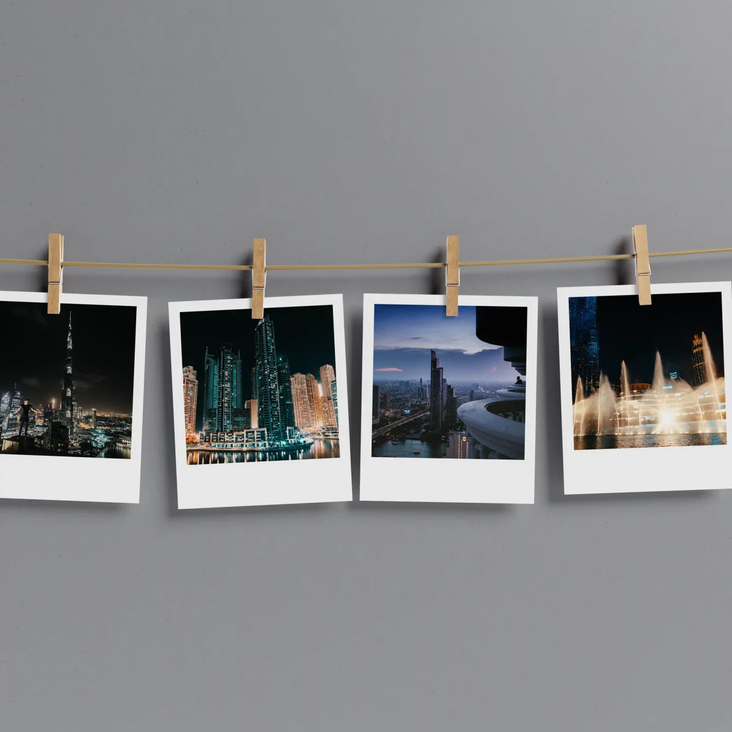 Dubai Skyline Prints Set of 10