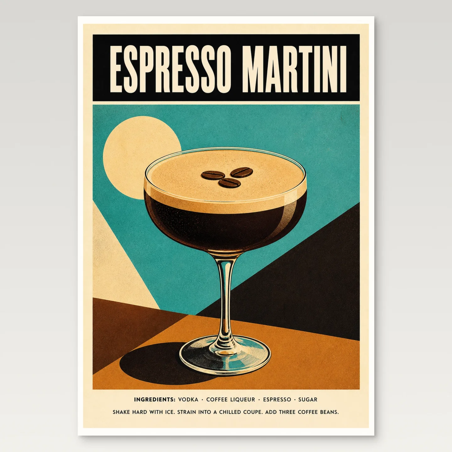 Espresso Martini Poster mockup