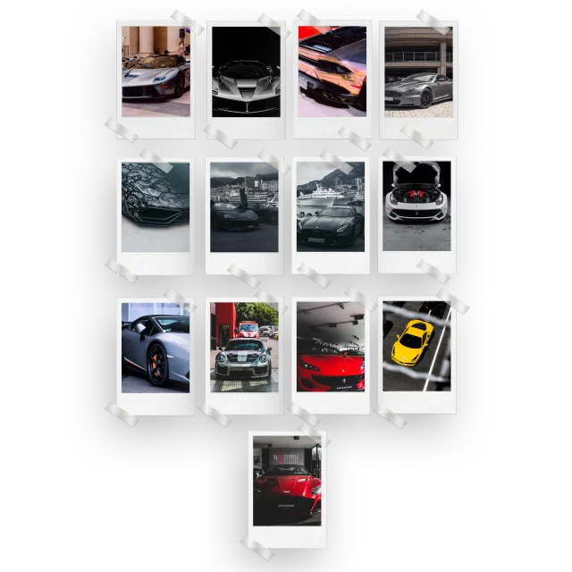 Supercars Prints Set of 13