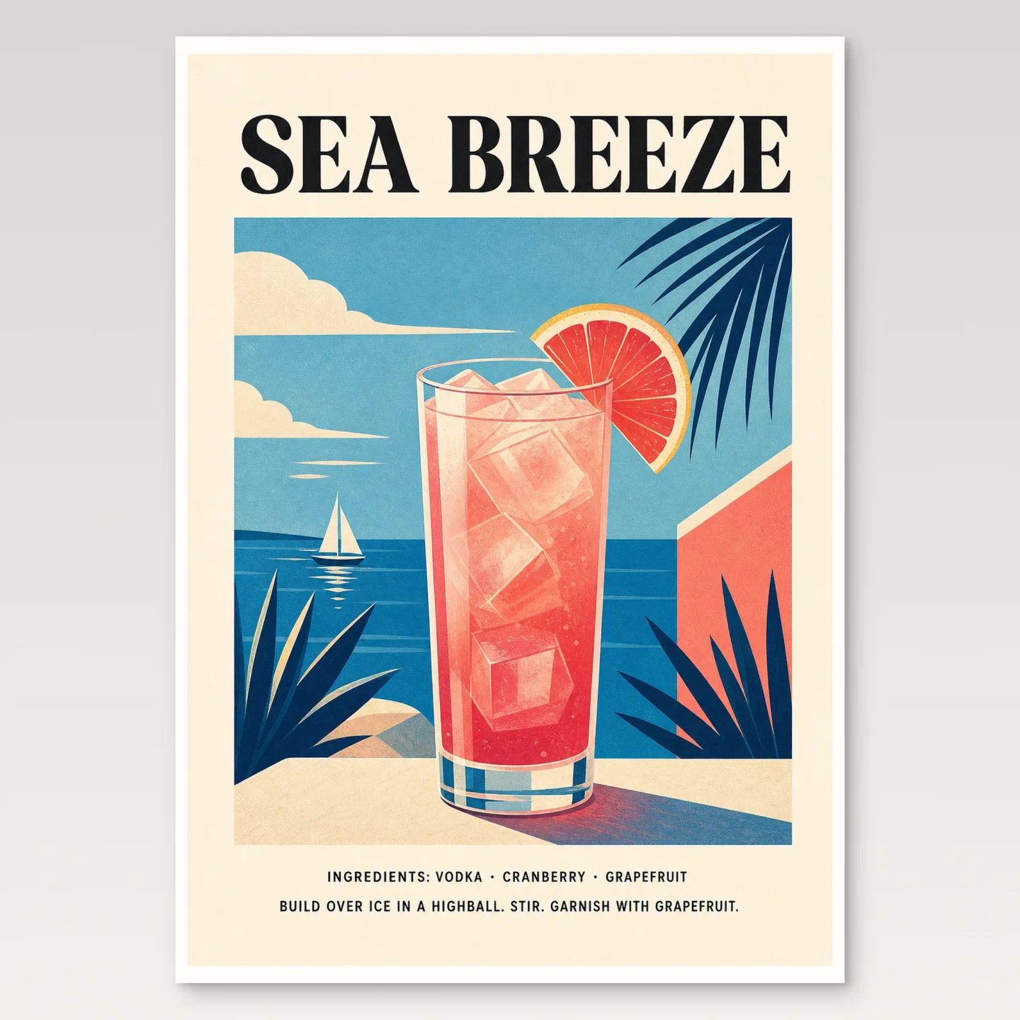 Sea Breeze Poster mockup