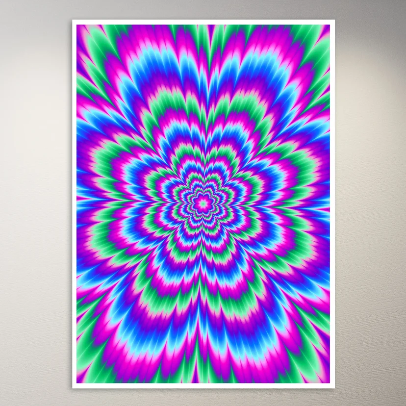 Psychedelic Optical Illustion Poster