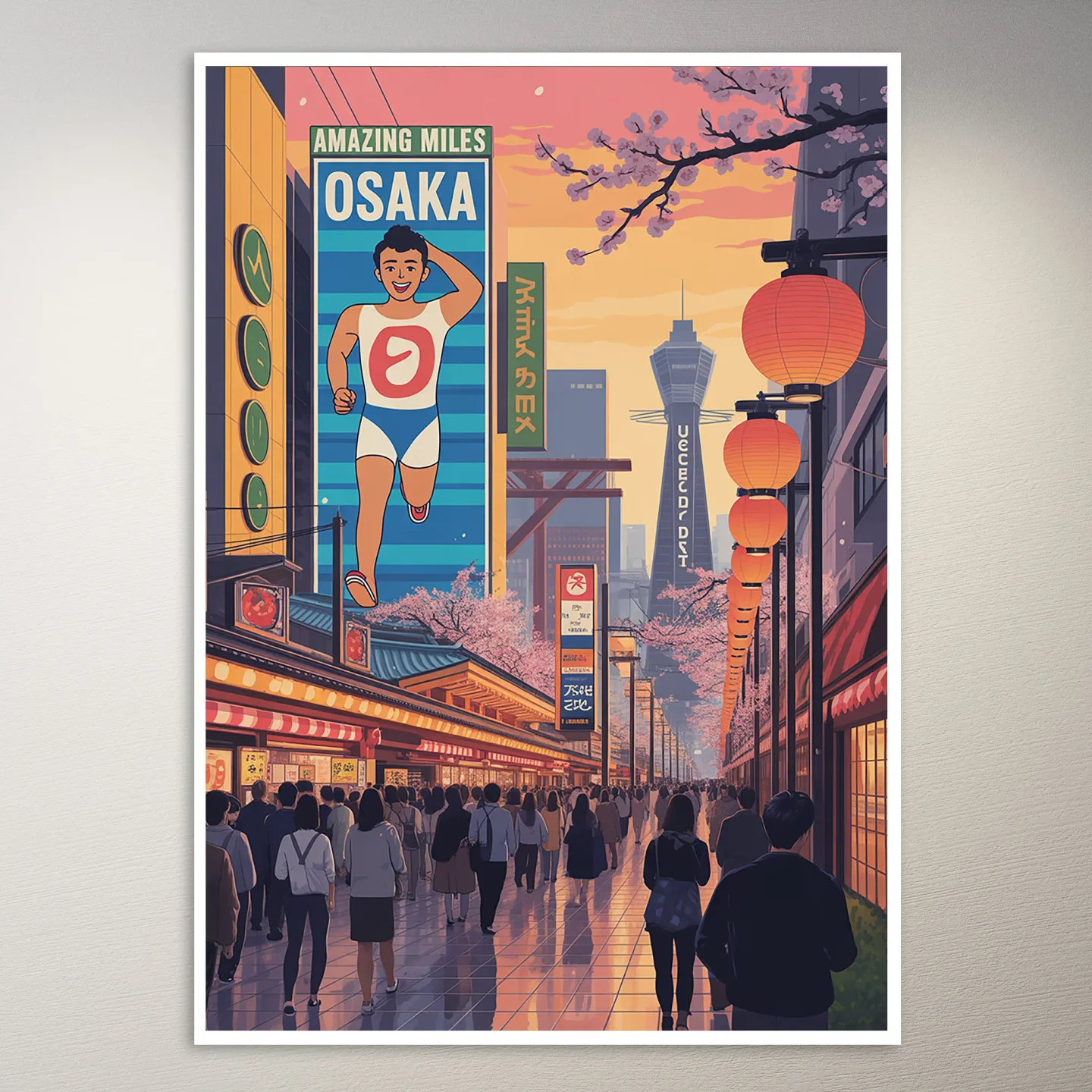 Osaka Travel Poster