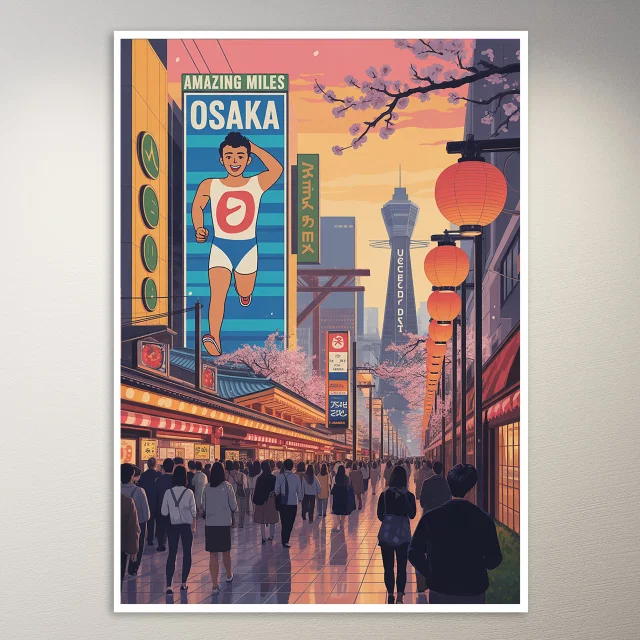 Osaka Travel Poster