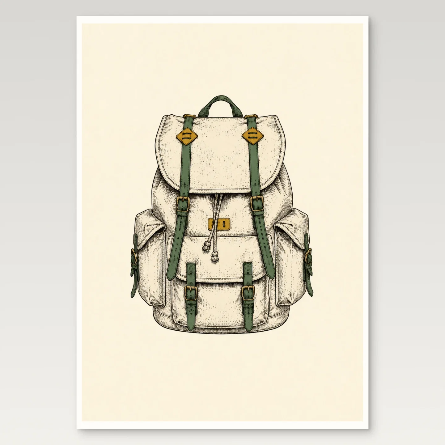 Hiking Backpack Poster mockup