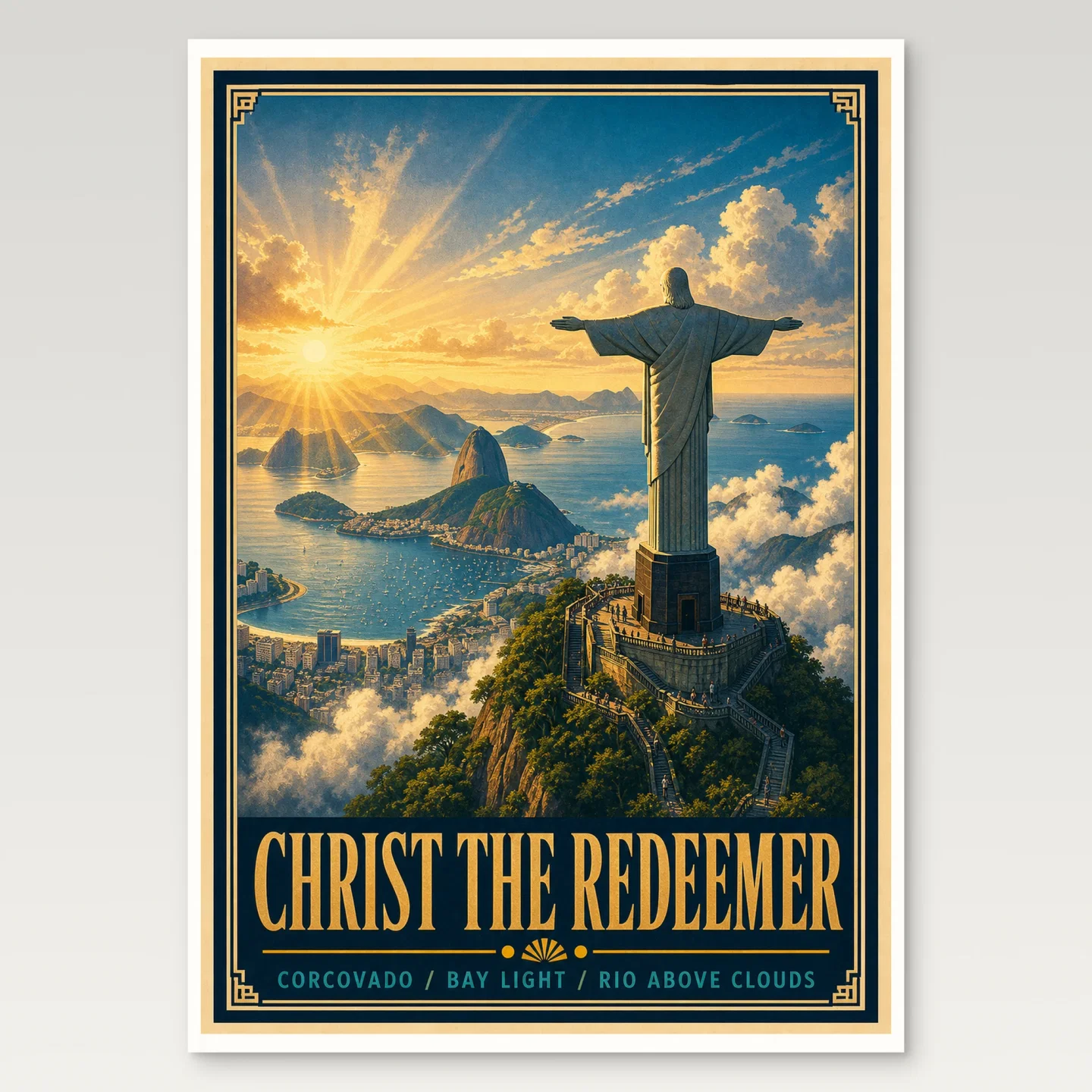 Christ the Redeemer Poster mockup