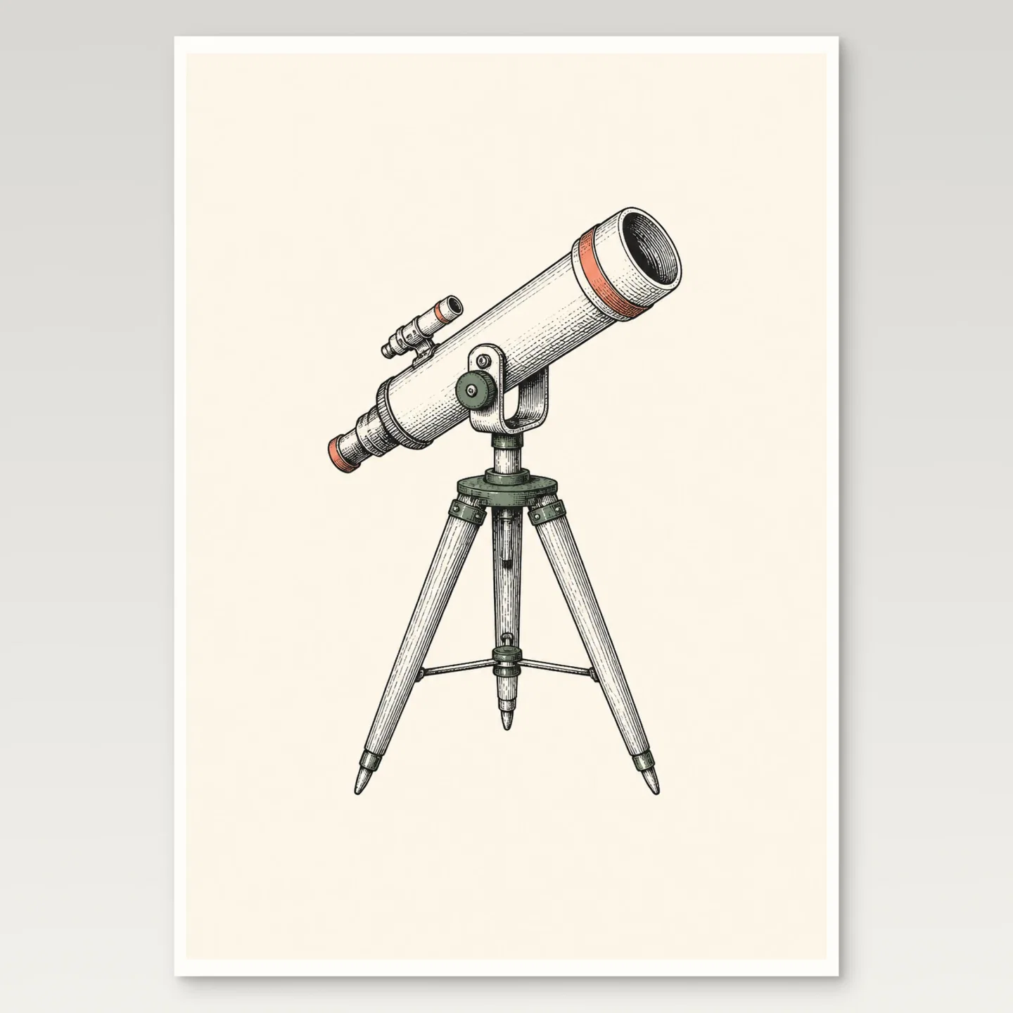 Telescope Poster mockup