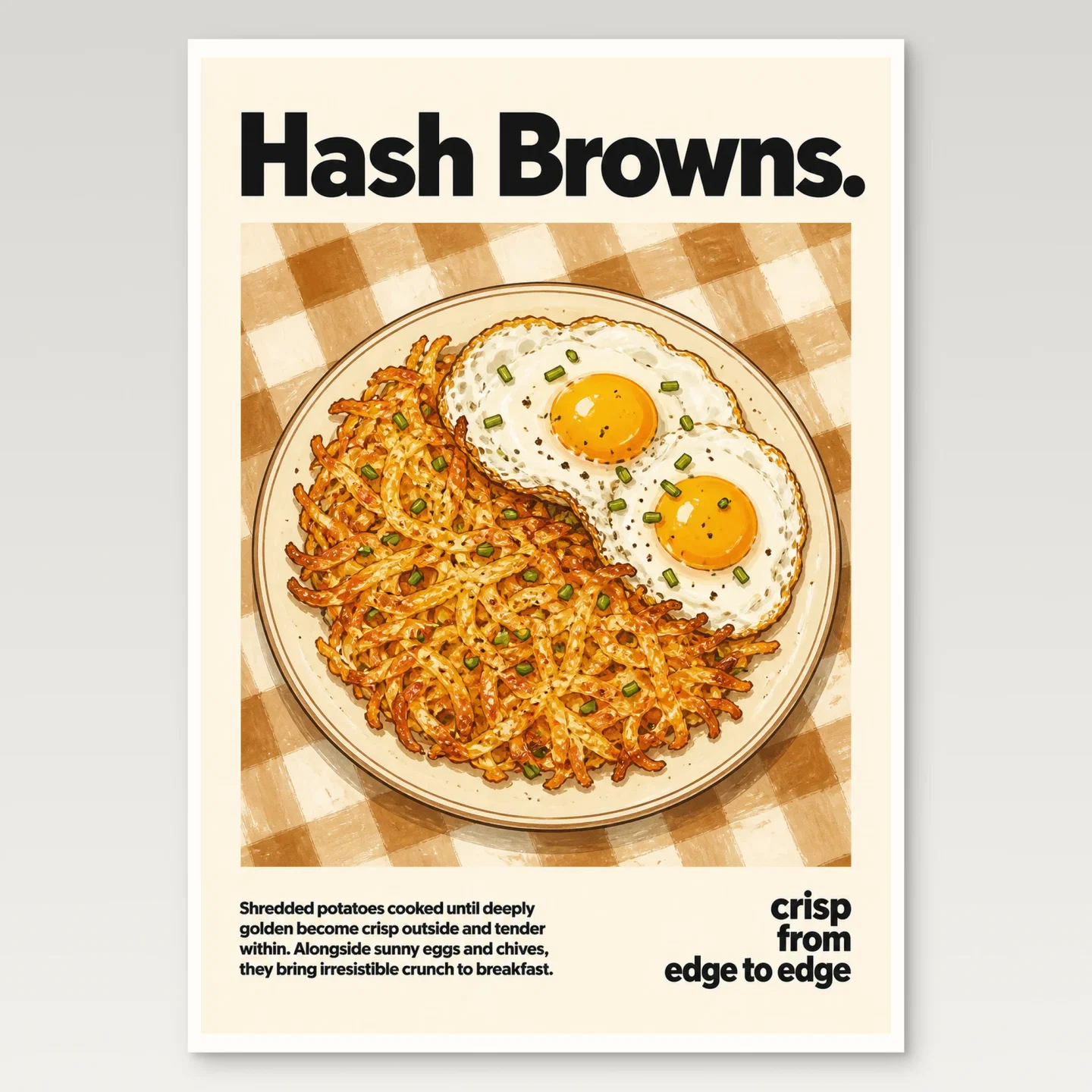 Hash Browns Poster mockup
