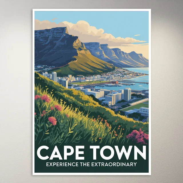Cape Town Travel Poster