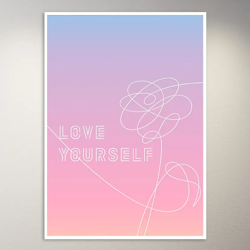 Love Yourself A Pastel Reminder Poster