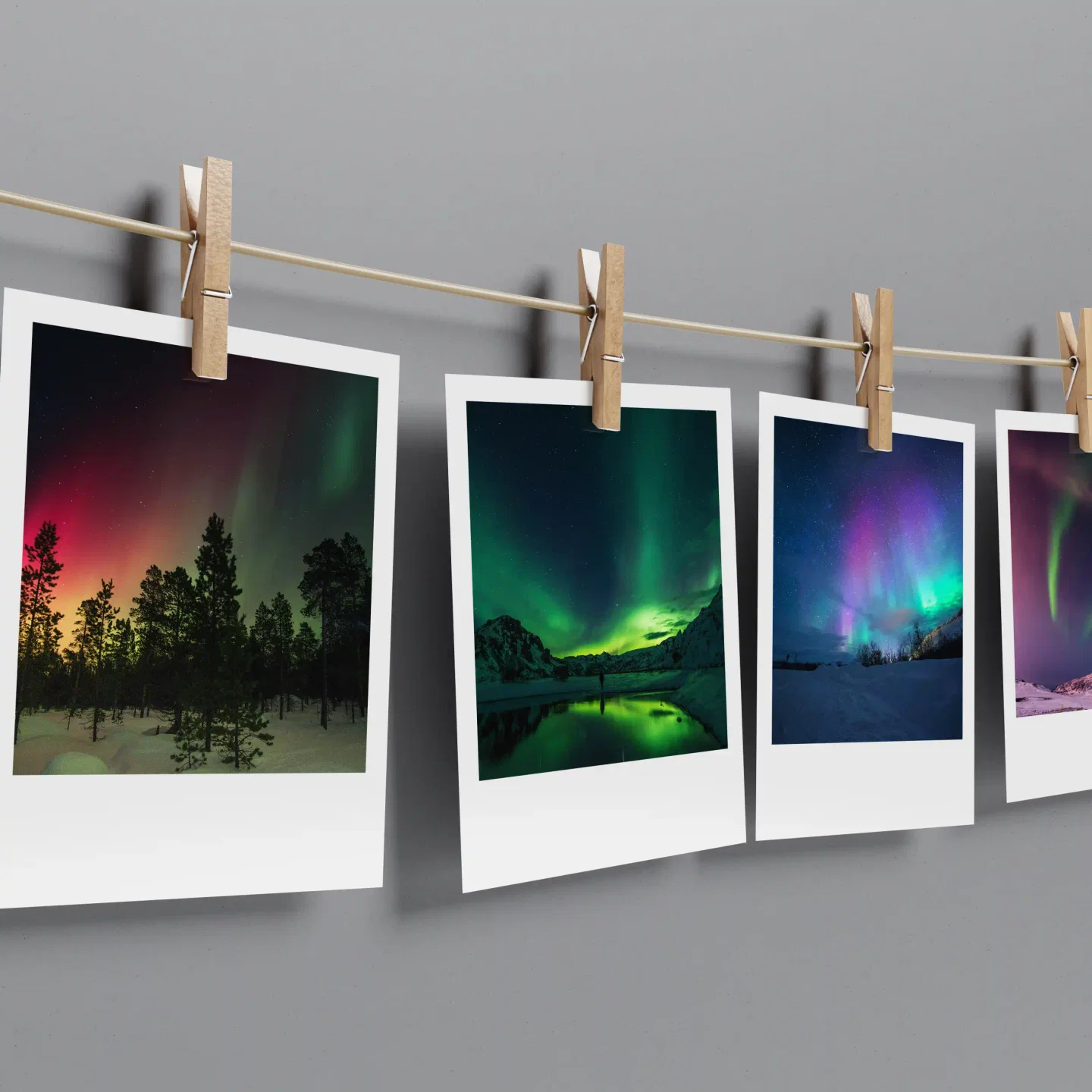 Northern Lights Prints Set of 12