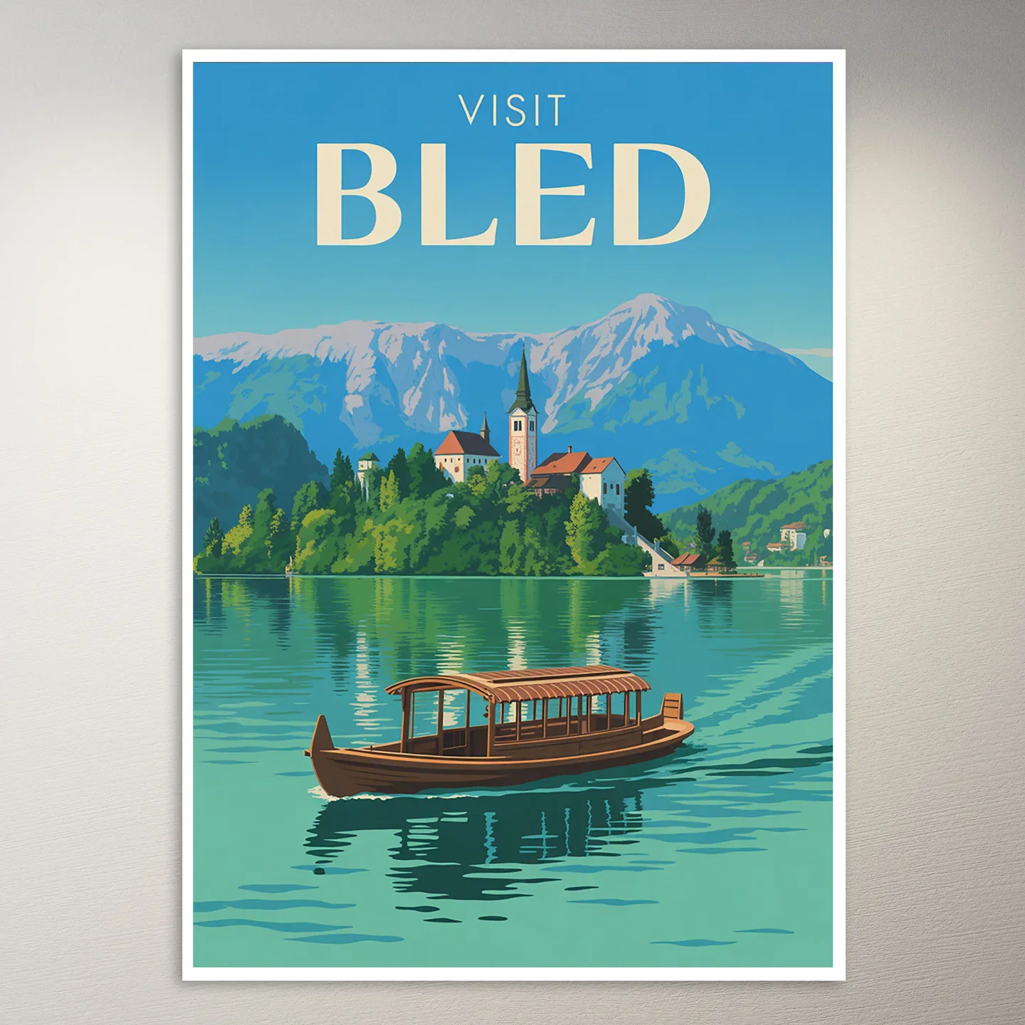 Bled Travel Poster