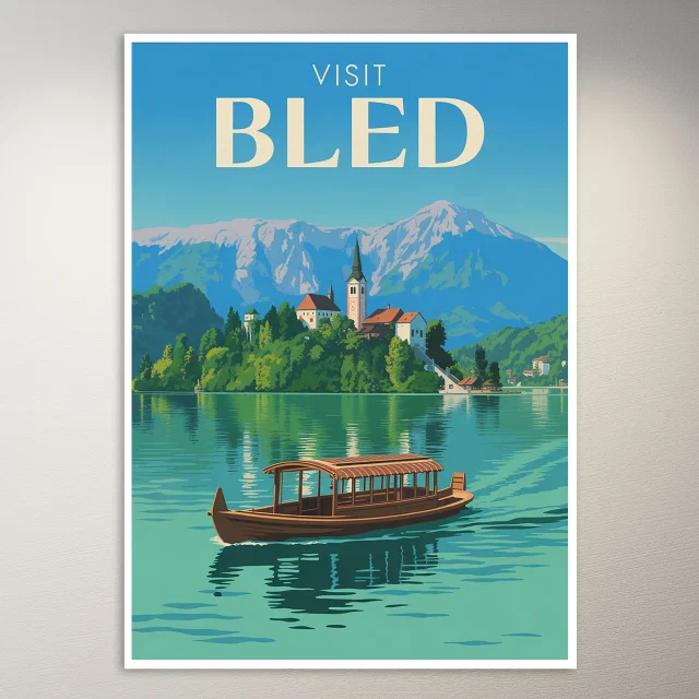 Bled Travel Poster