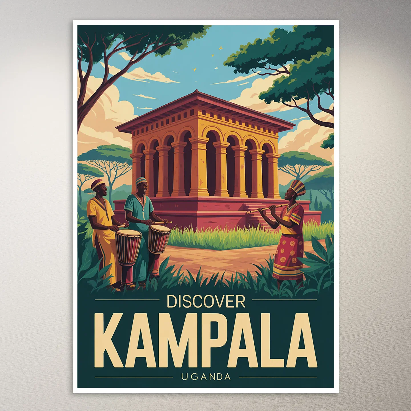 Kampala Travel Poster