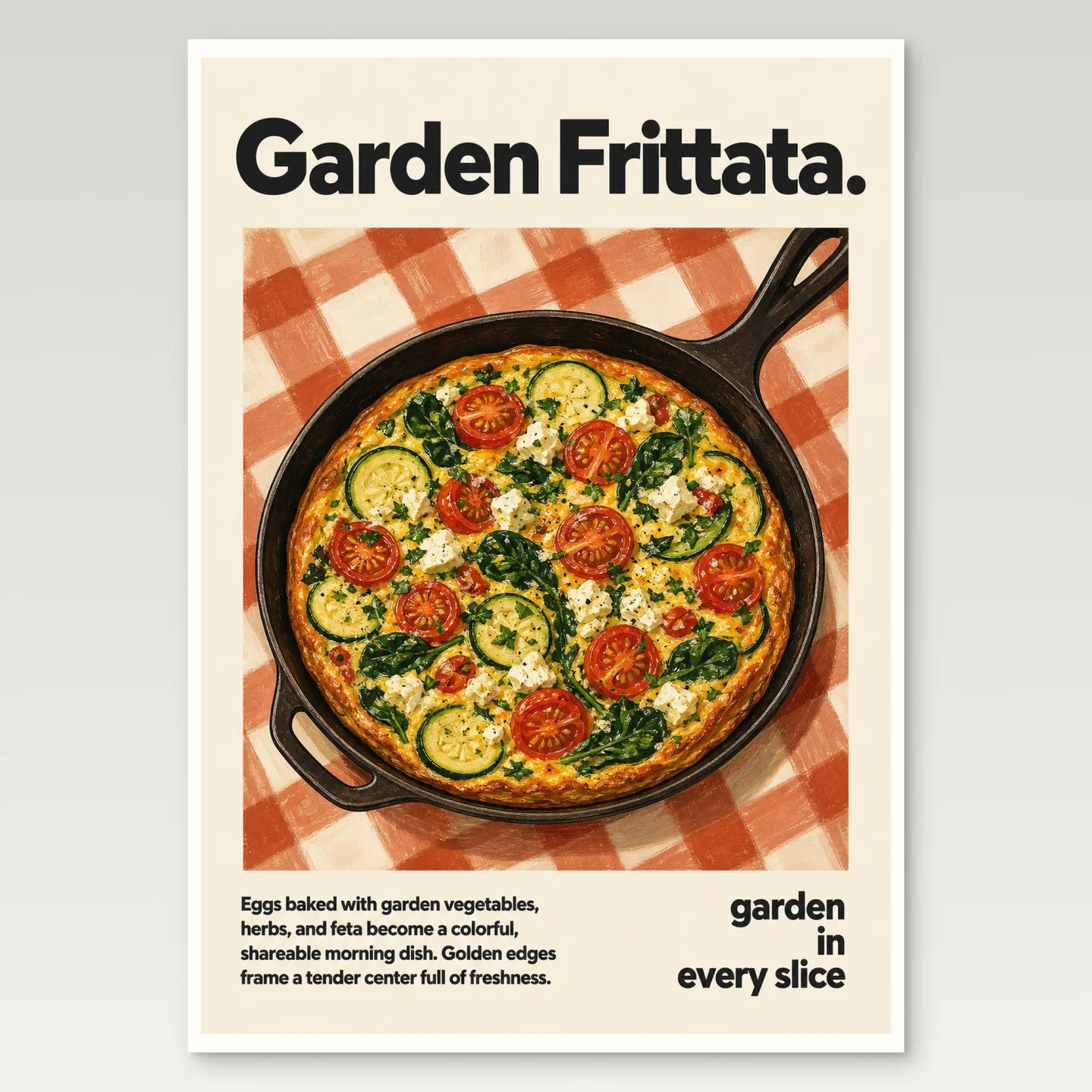 Garden Frittata Poster mockup