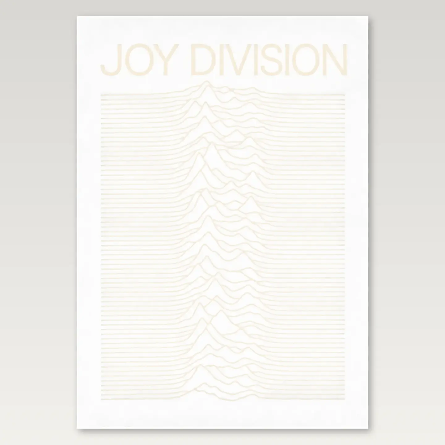 Joy Division Waves A4 Poster mockup