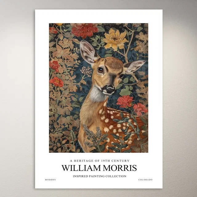William Morris Inspired Painting | Art Poster