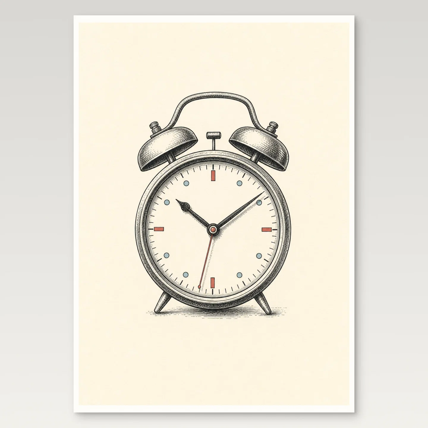 Alarm Clock Poster mockup