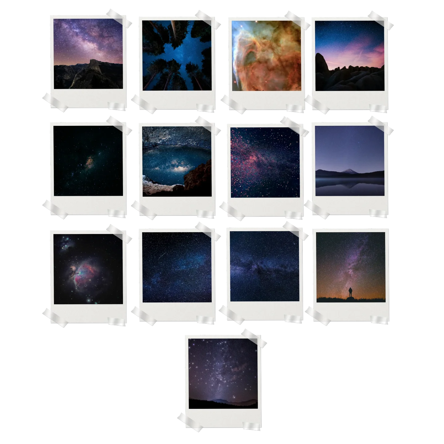 Galaxy Prints Set of 13