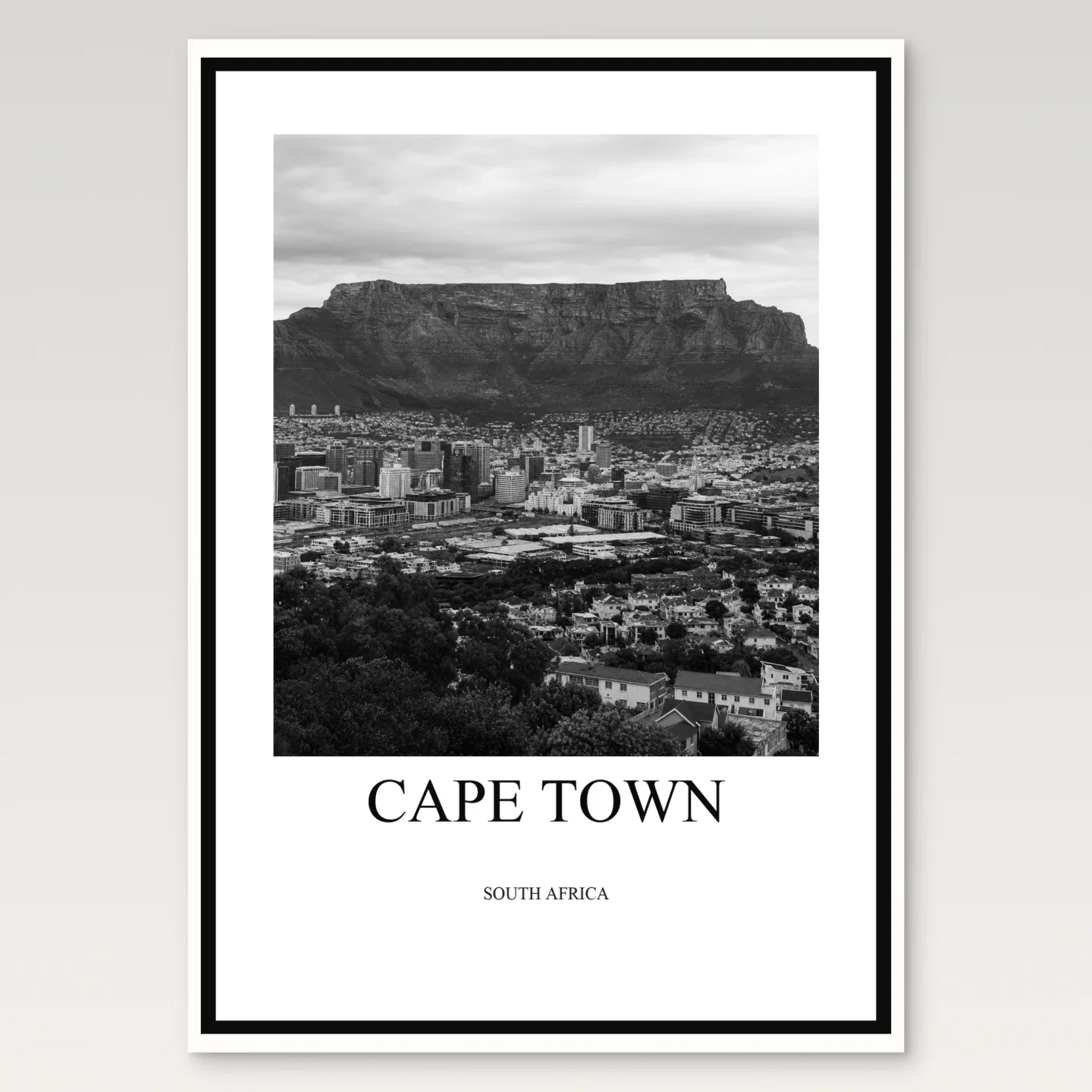 Cape Town Poster mockup