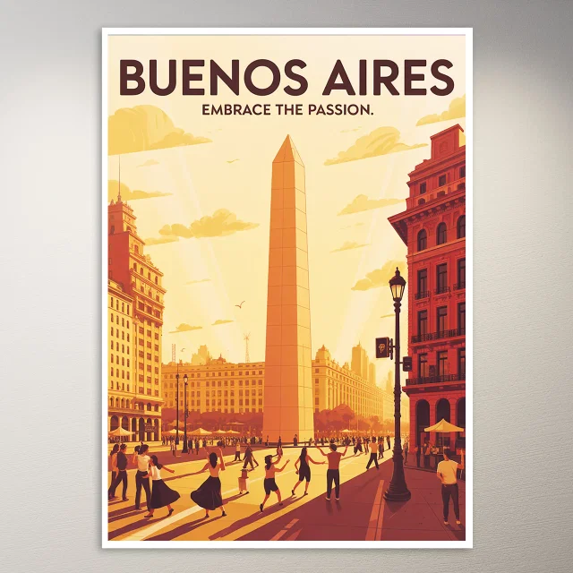 Buenos Aires Travel Poster