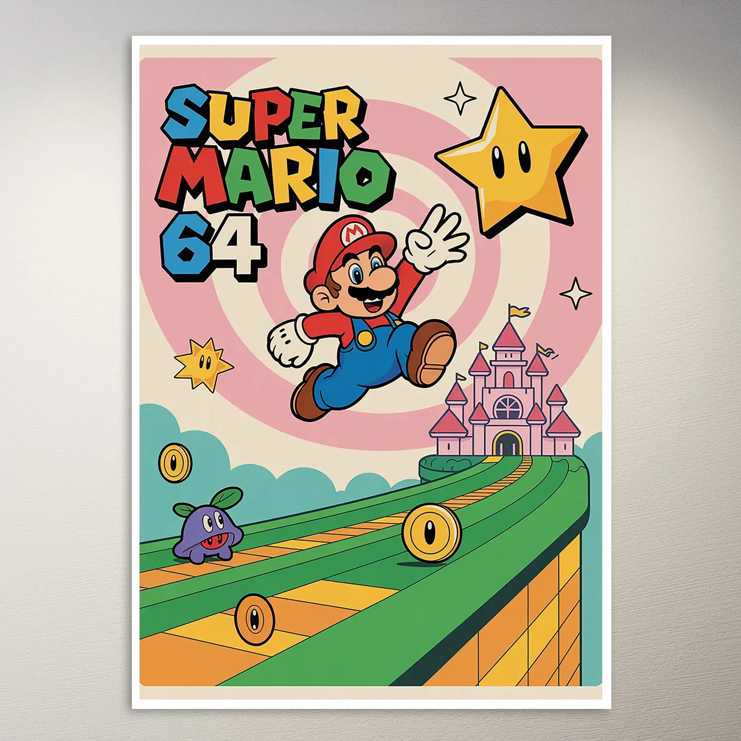 Super Mario 64 Poster