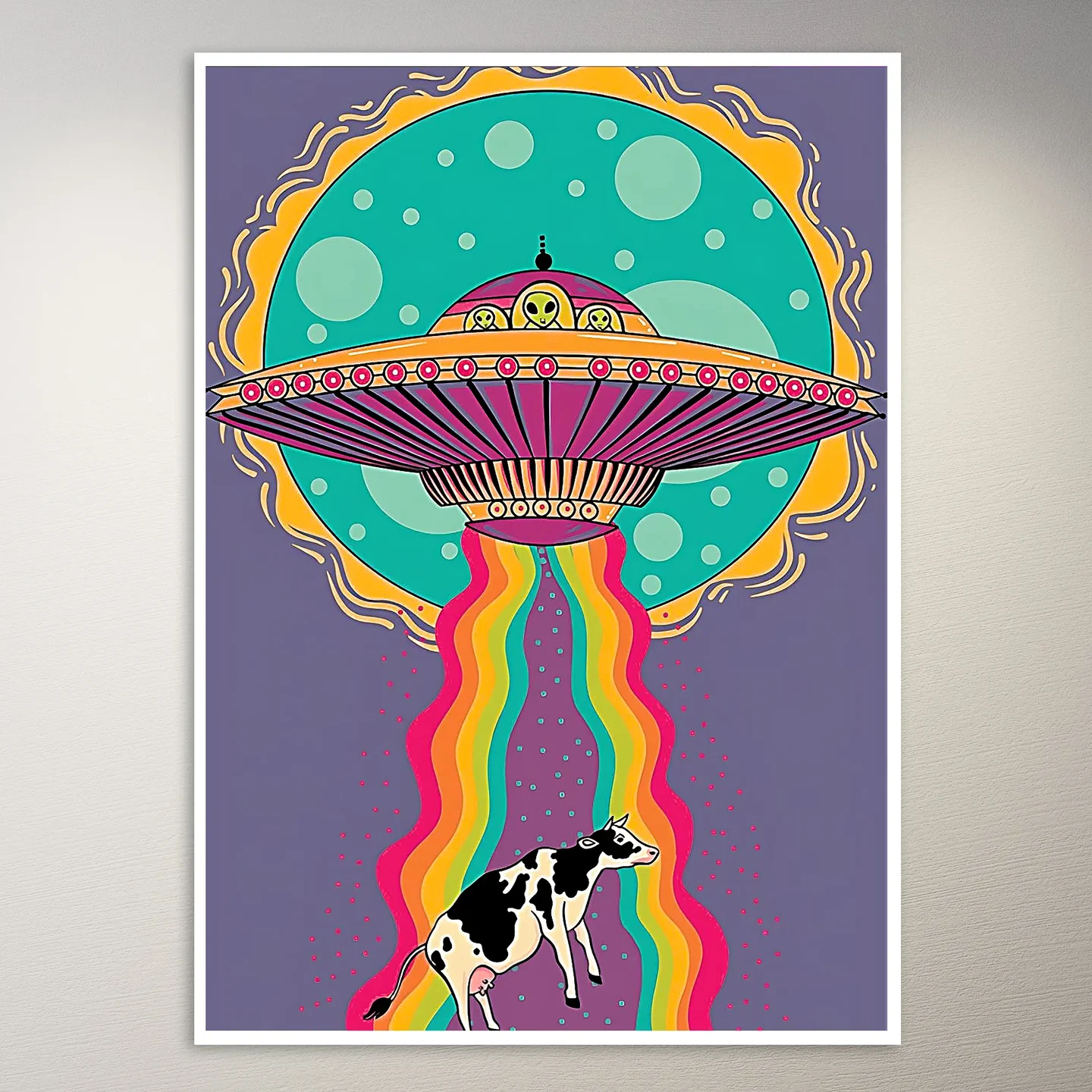 Psychedelic Trippy Aesthetic Wall Poster
