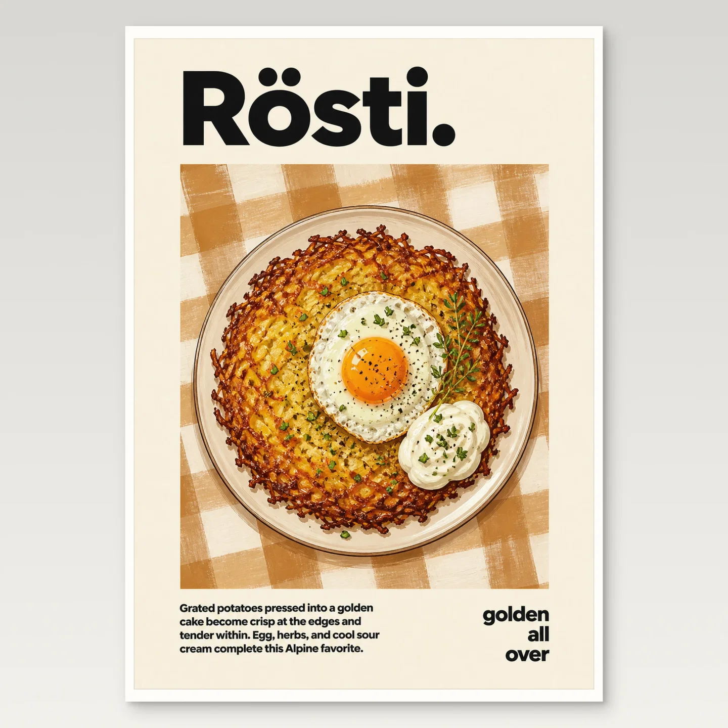 Rosti Poster mockup