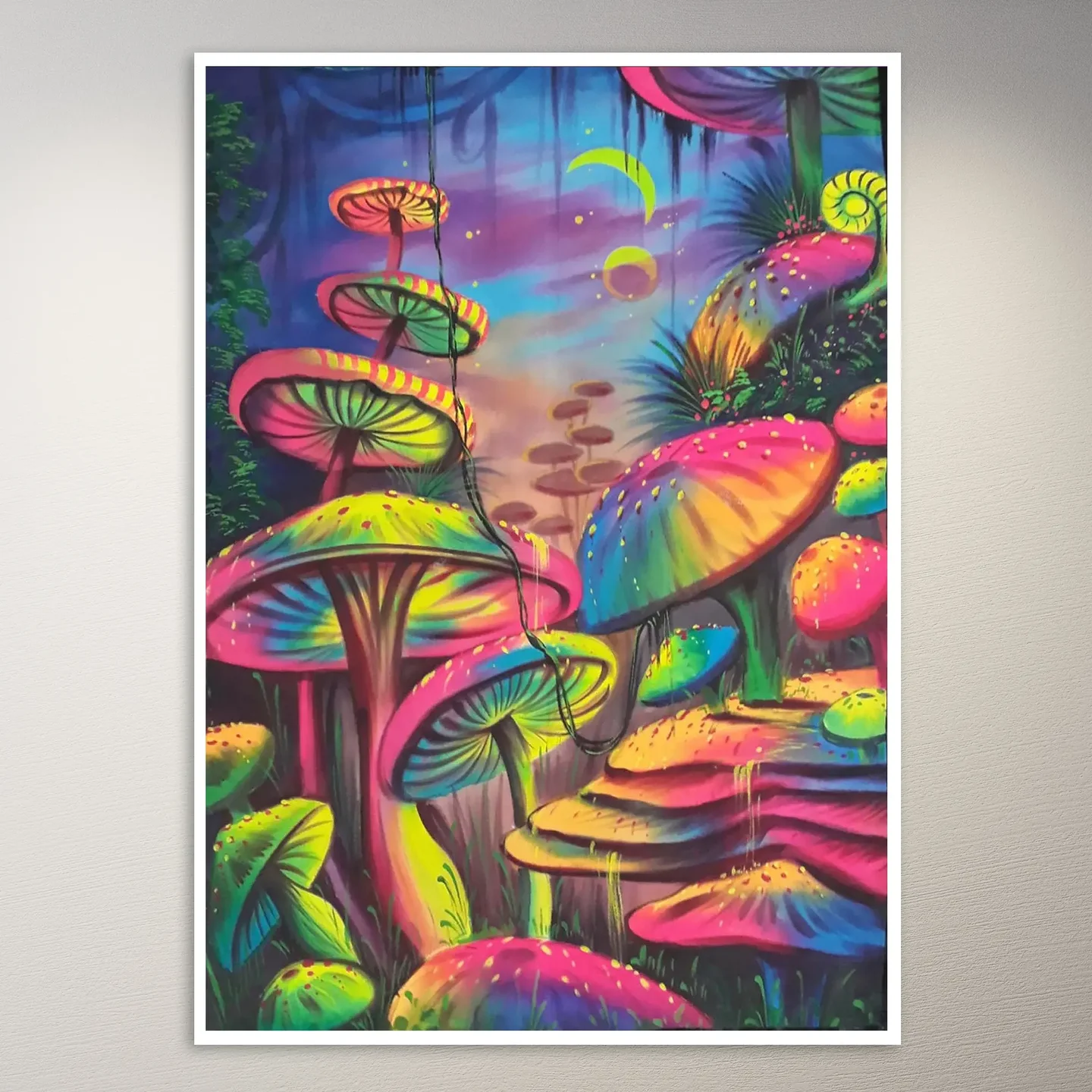 Psychedelic Trippy Aesthetic Wall Poster