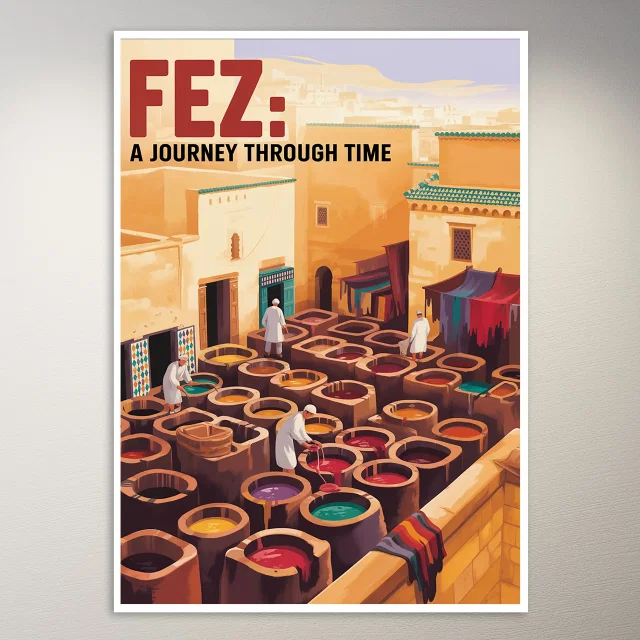 Fez Travel Poster