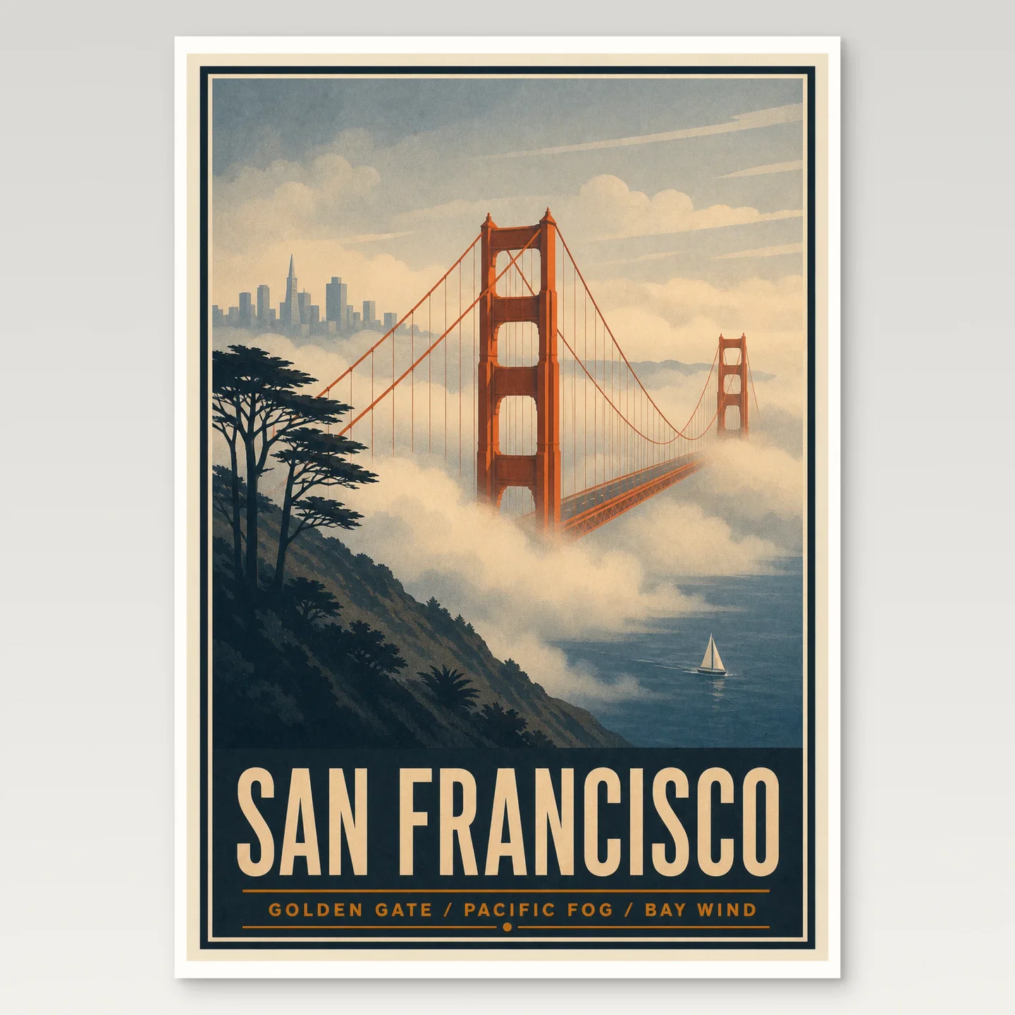 San Francisco Poster mockup