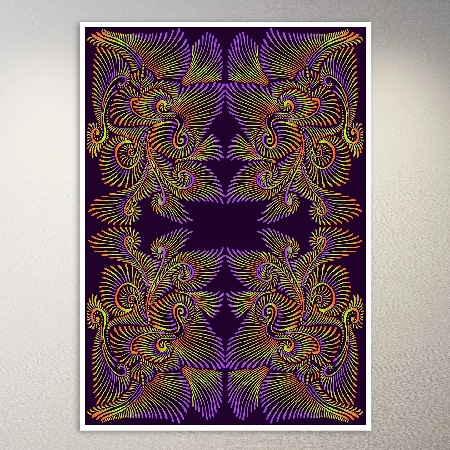 Psychedelic Trippy Aesthetic Wall Poster