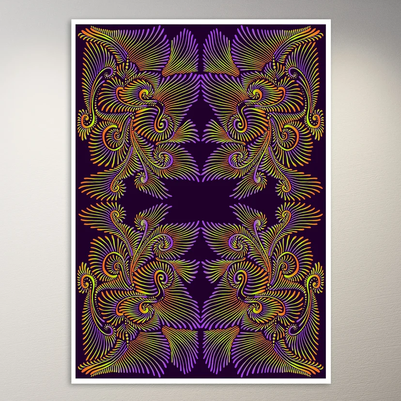 Psychedelic Trippy Aesthetic Wall Poster