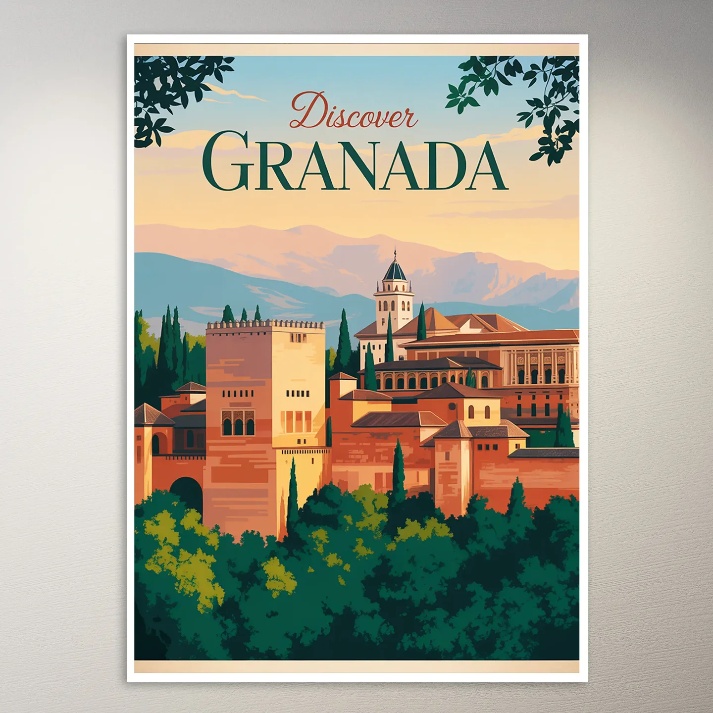 Granada (Alhambra) Travel Poster