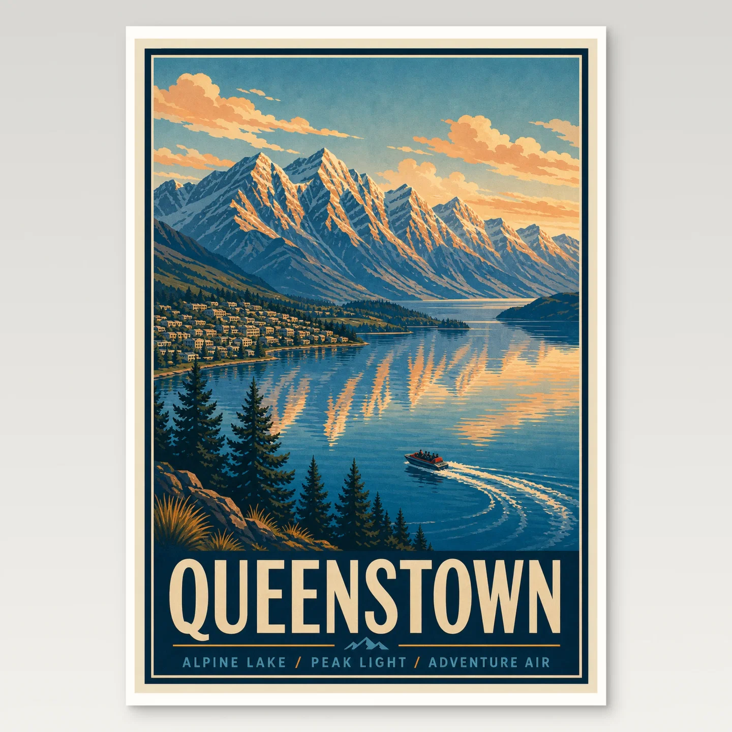 Queenstown Poster mockup