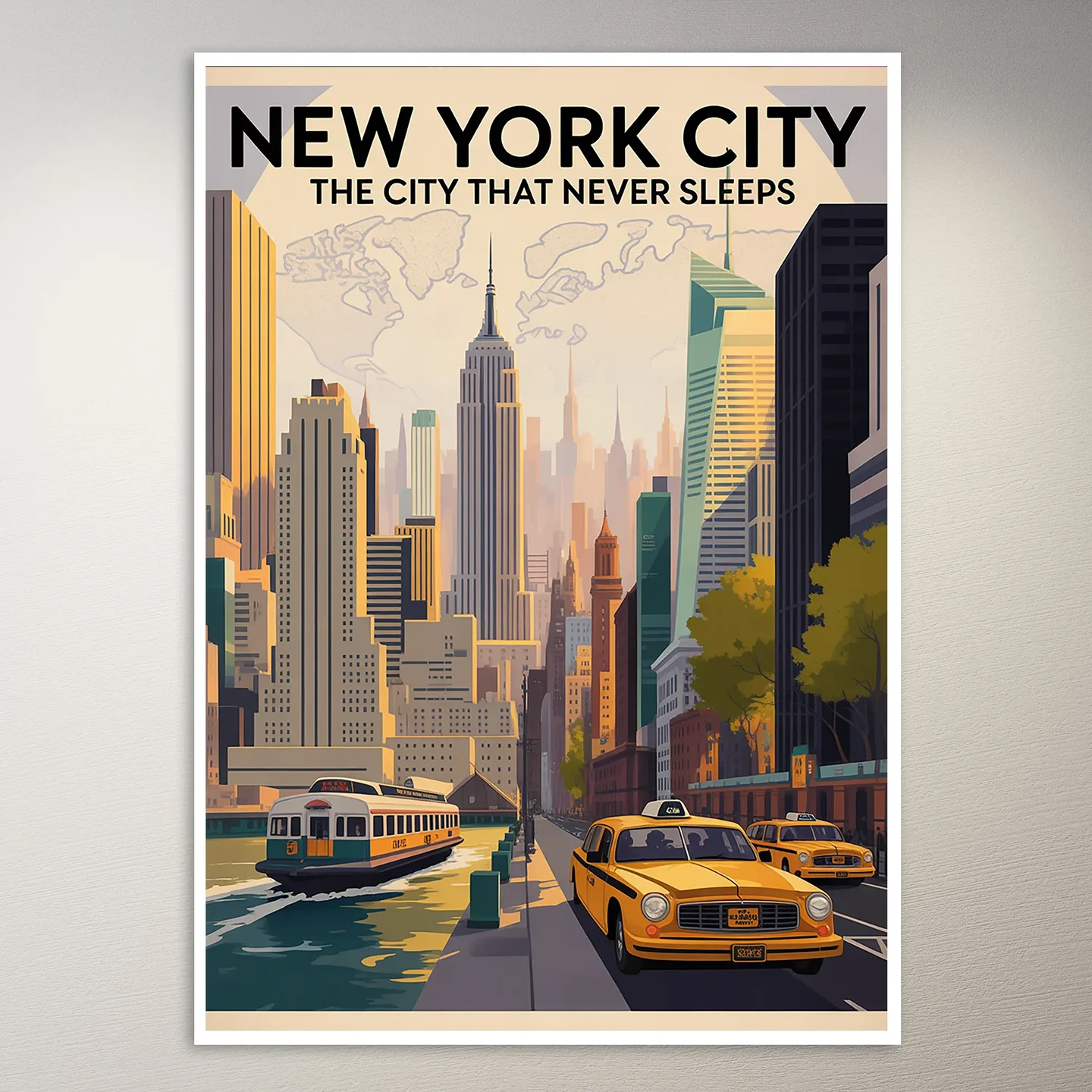 New York City Travel Poster