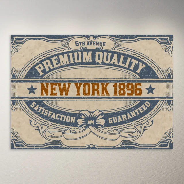 New York 1896 Poster | Vintage Poster
