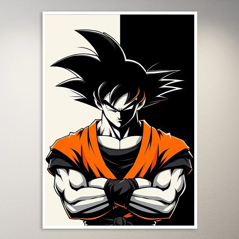 Goku With Arms Crossed Poster