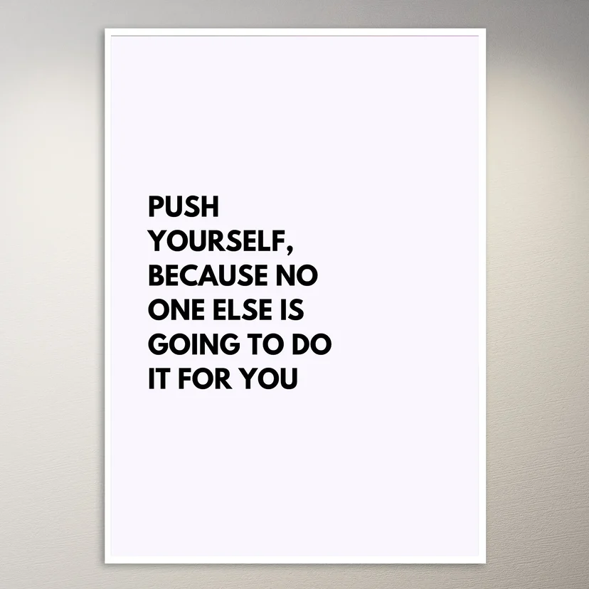 Motivational Quote Wall Poster