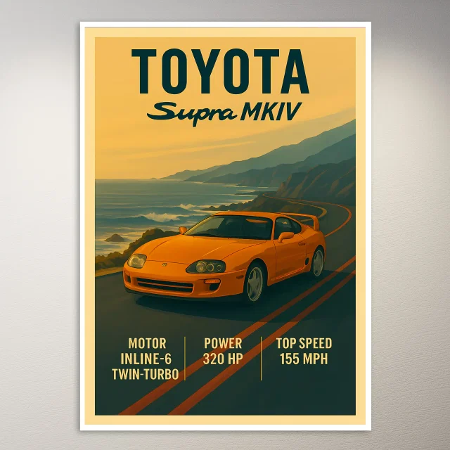 Toyota Supra MKIV Poster